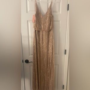 BHLDN Beaded Blush Gown